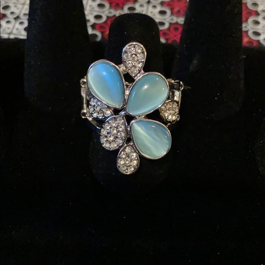 Blue Diamond Ring